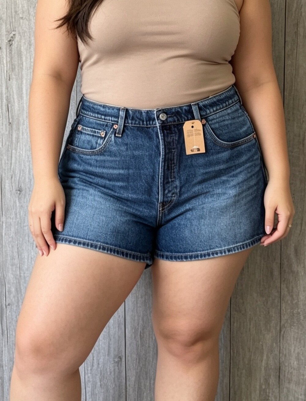 Levi's Original High Rise Denim Shorts Dark Wash NWT Size 34 Classic Jean Shorts